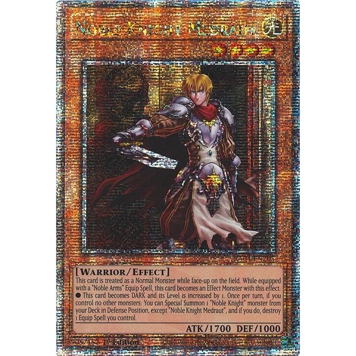 Image for Noble Knight Medraut (Quarter Century Secret Rare) (RA04-EN205) - YuGiOh