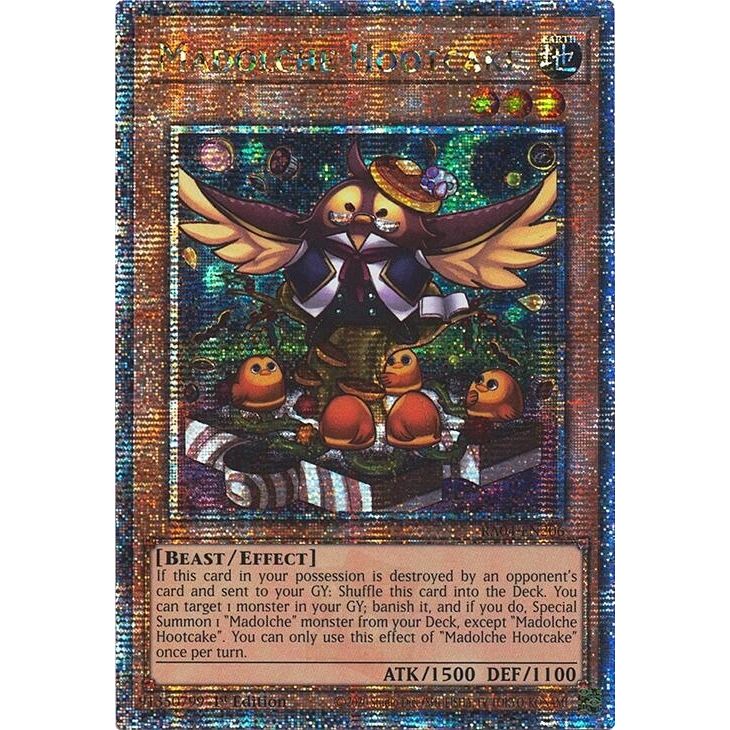 Image for Madolche Hootcake (Quarter Century Secret Rare) (RA04-EN206) - YuGiOh
