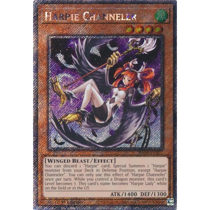 Image for Harpie Channeler (Platinum Secret Rare) (RA04-EN207) - YuGiOh