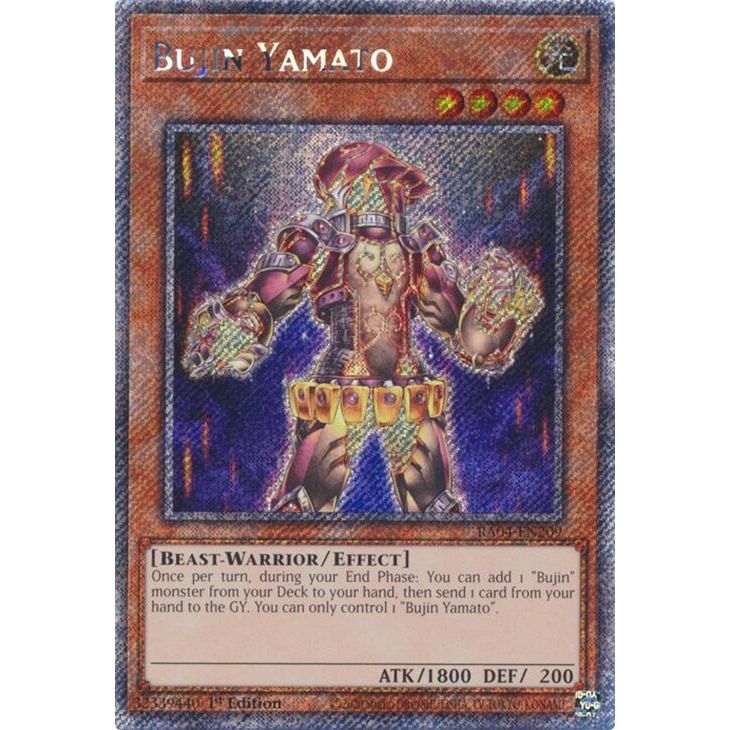 Image for Bujin Yamato (Platinum Secret Rare) (RA04-EN209) - YuGiOh