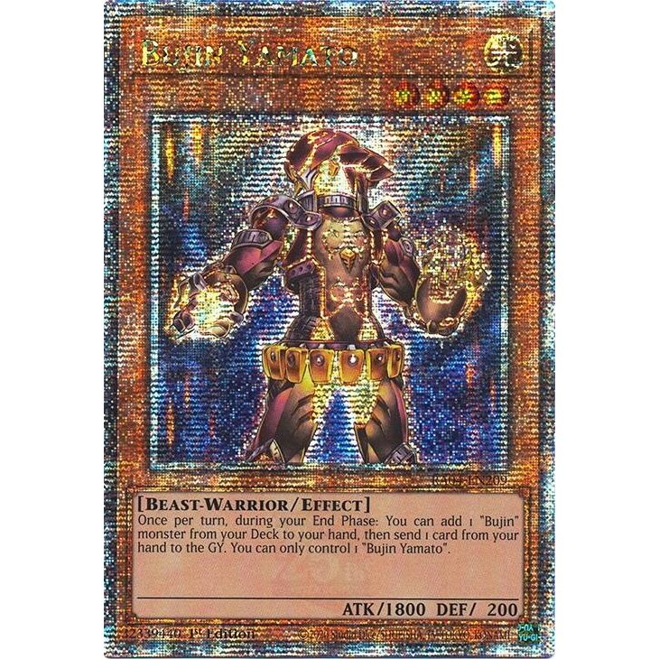 Image for Bujin Yamato (Quarter Century Secret Rare) (RA04-EN209) - YuGiOh