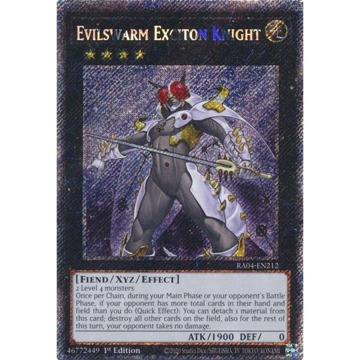 Image for Evilswarm Exciton Knight (Platinum Secret Rare) (RA04-EN212) - YuGiOh