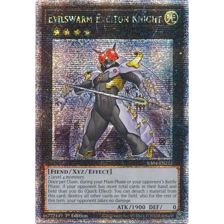 Image for Evilswarm Exciton Knight (Quarter Century Secret Rare) (RA04-EN212) - YuGiOh