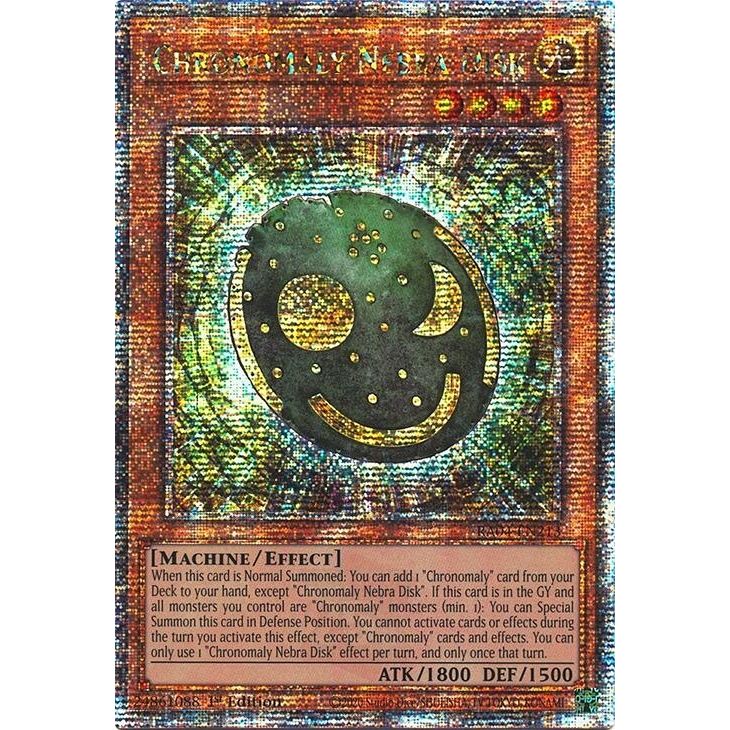 Image for Chronomaly Nebra Disk (Quarter Century Secret Rare) (RA04-EN213) - YuGiOh