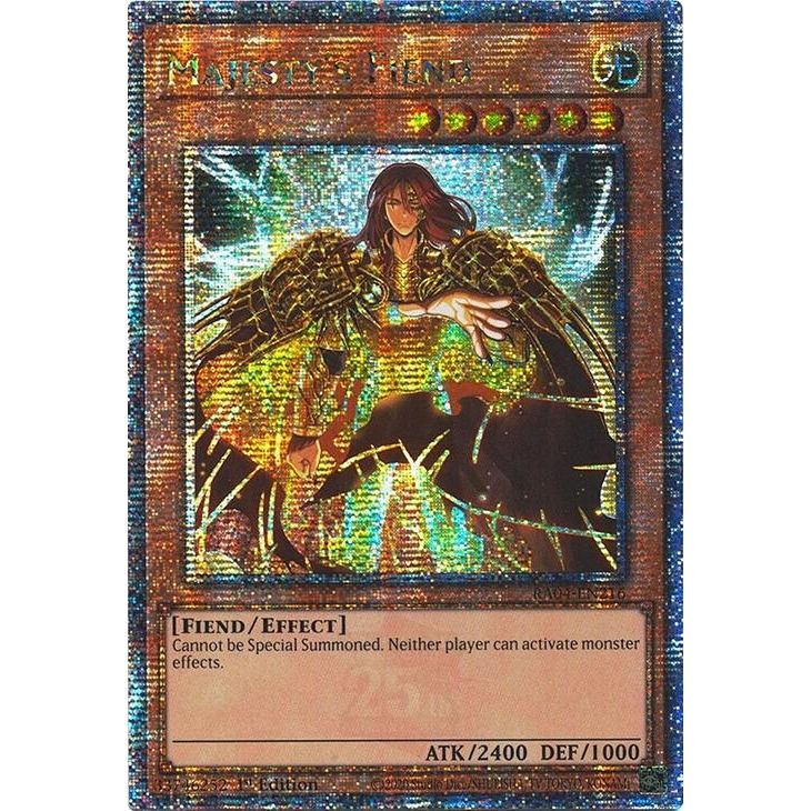 Image for Majesty's Fiend (Quarter Century Secret Rare) (RA04-EN216) - YuGiOh