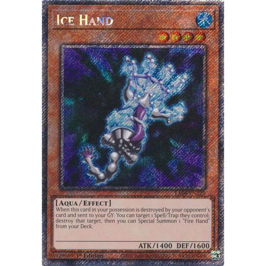 Image for Ice Hand (Platinum Secret Rare) (RA04-EN225) - YuGiOh