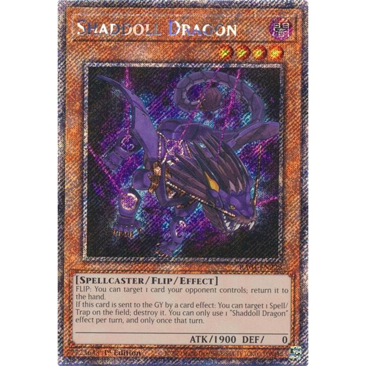 Image for Shaddoll Dragon (Platinum Secret Rare) (RA04-EN228) - YuGiOh