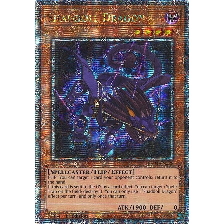 Image for Shaddoll Dragon (Quarter Century Secret Rare) (RA04-EN228) - YuGiOh