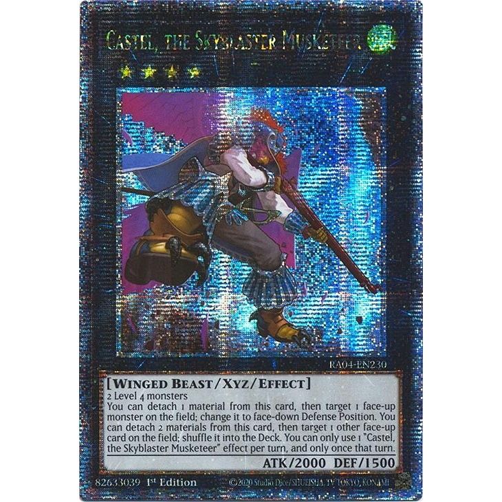 Image for Castel, the Skyblaster Musketeer (Quarter Century Secret Rare) (RA04-EN230) - YuGiOh
