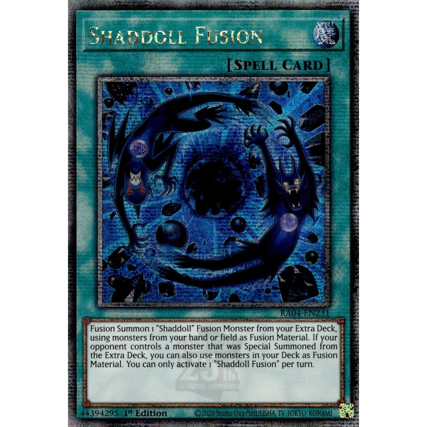 Image for Shaddoll Fusion (Quarter Century Secret Rare) (RA04-EN231) - YuGiOh