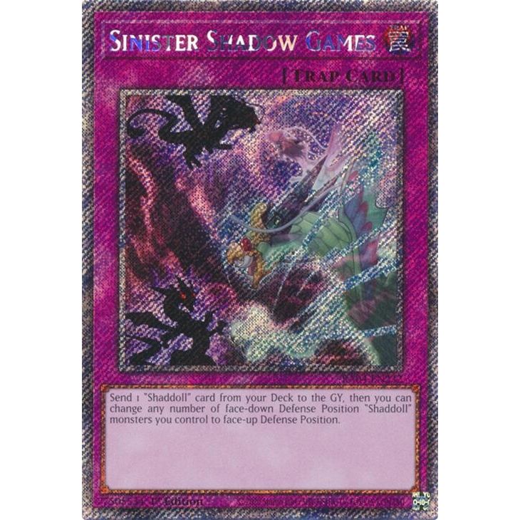 Image for Sinister Shadow Games (Platinum Secret Rare) (RA04-EN232) - YuGiOh