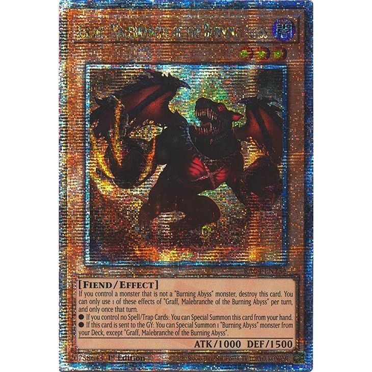 Image for Graff, Malebranche of the Burning Abyss (Quarter Century Secret Rare) (RA04-EN234) - YuGiOh