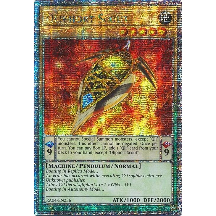 Image for Qliphort Scout (Quarter Century Secret Rare) (RA04-EN236) - YuGiOh