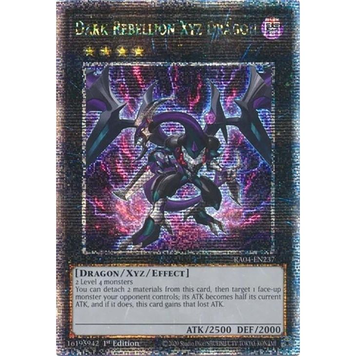 Image for Dark Rebellion Xyz Dragon (Quarter Century Secret Rare) (RA04-EN237) - YuGiOh