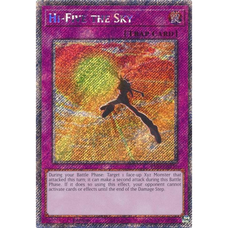 Image for Hi-Five the Sky (Platinum Secret Rare) (RA04-EN239) - YuGiOh