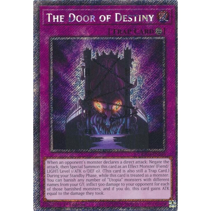 Image for The Door of Destiny (Platinum Secret Rare) (RA04-EN240) - YuGiOh