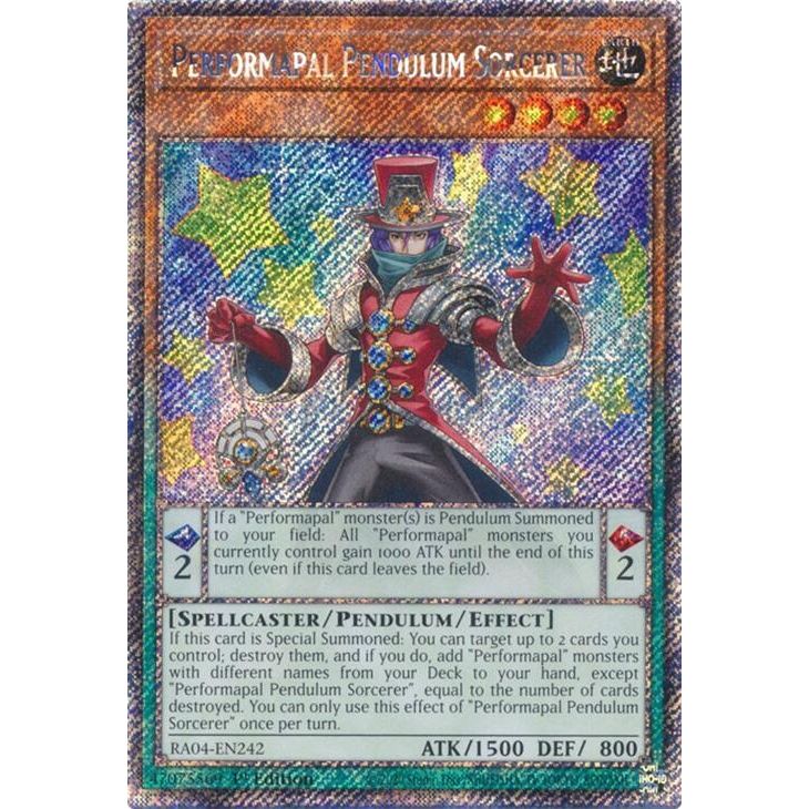 Image for Performapal Pendulum Sorcerer (Platinum Secret Rare) (RA04-EN242) - YuGiOh