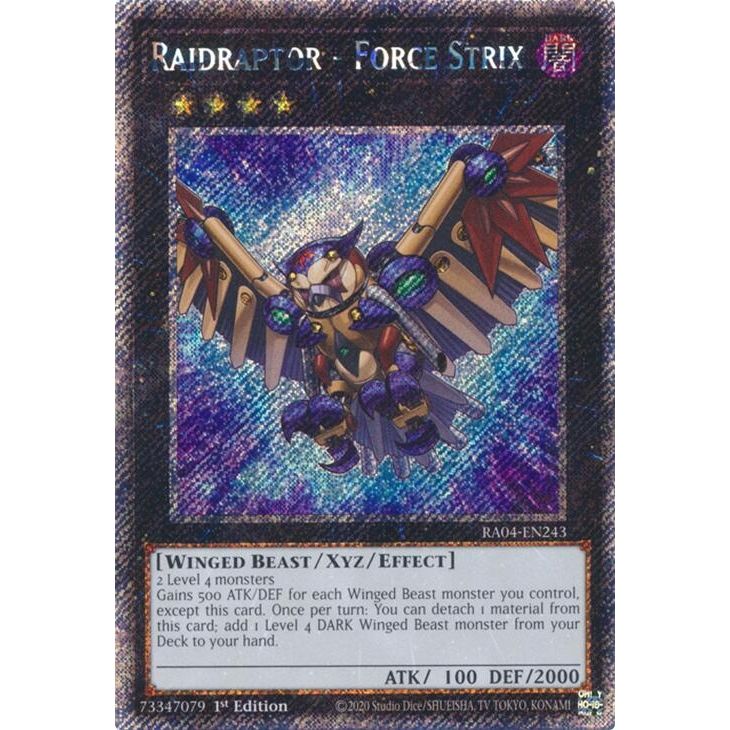 Image for Raidraptor - Force Strix (Platinum Secret Rare) (RA04-EN243) - YuGiOh