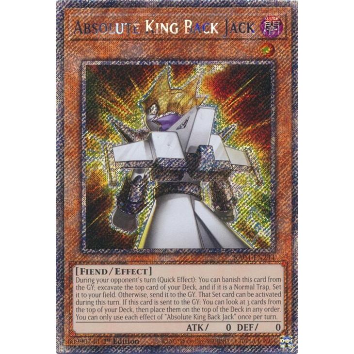 Image for Absolute King Back Jack (Platinum Secret Rare) (RA04-EN244) - YuGiOh