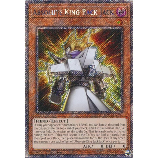 Image for Absolute King Back Jack (Platinum Secret Rare) (RA04-EN244) - YuGiOh