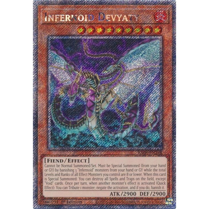 Image for Infernoid Devyaty (Platinum Secret Rare) (RA04-EN248) - YuGiOh