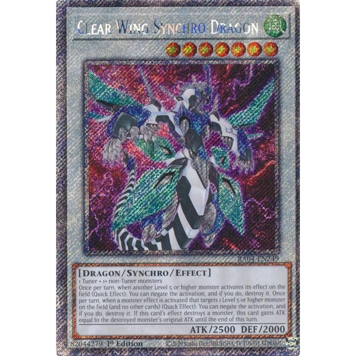 Image for Clear Wing Synchro Dragon (Platinum Secret Rare) (RA04-EN249) - YuGiOh