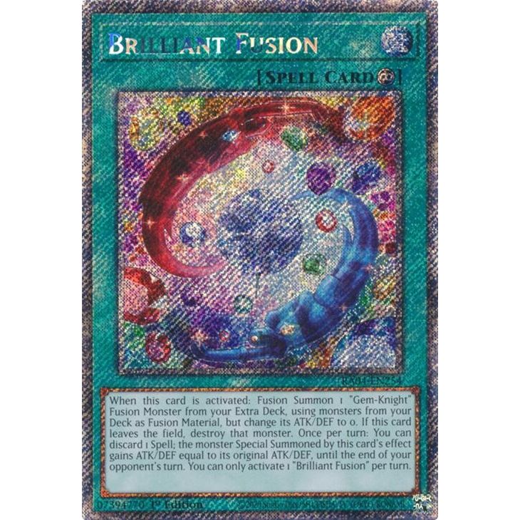 Image for Brilliant Fusion (Platinum Secret Rare) (RA04-EN254) - YuGiOh