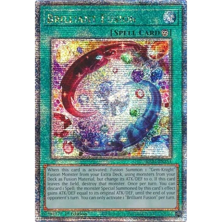Image for Brilliant Fusion (Quarter Century Secret Rare) (RA04-EN254) - YuGiOh