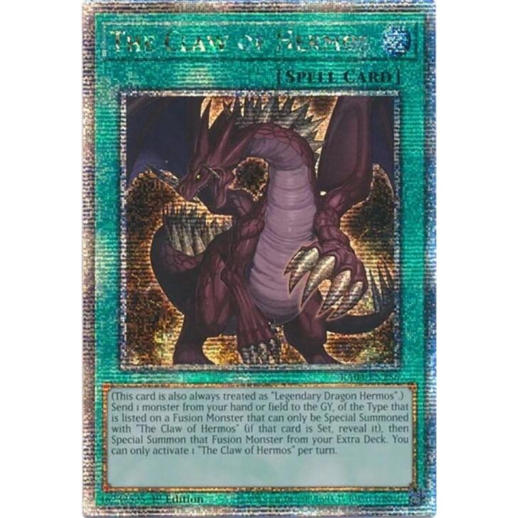 Image for The Claw of Hermos (Quarter Century Secret Rare) (RA04-EN256) - YuGiOh