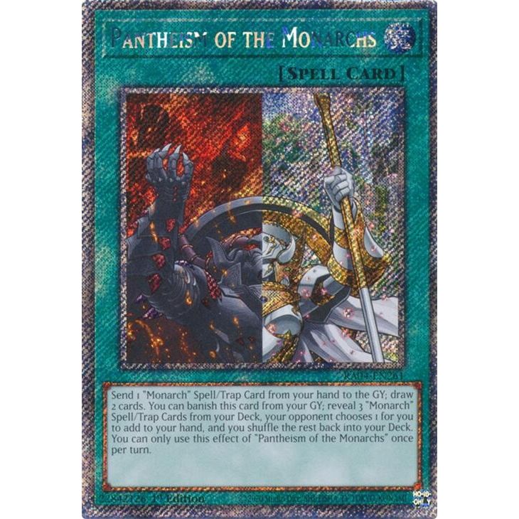Image for Pantheism of the Monarchs (Platinum Secret Rare) (RA04-EN261) - YuGiOh