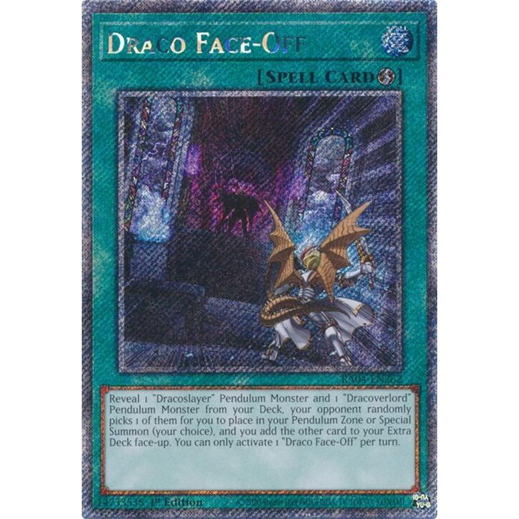 Image for Draco Face-Off (Platinum Secret Rare) (RA04-EN262) - YuGiOh