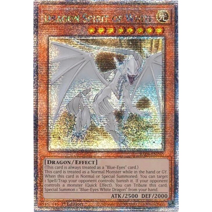 Image for Dragon Spirit of White (Quarter Century Secret Rare) (RA04-EN265) - YuGiOh