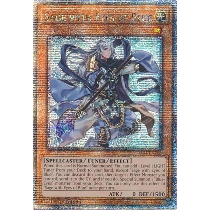 Image for Sage with Eyes of Blue (Quarter Century Secret Rare) (RA04-EN266) - YuGiOh