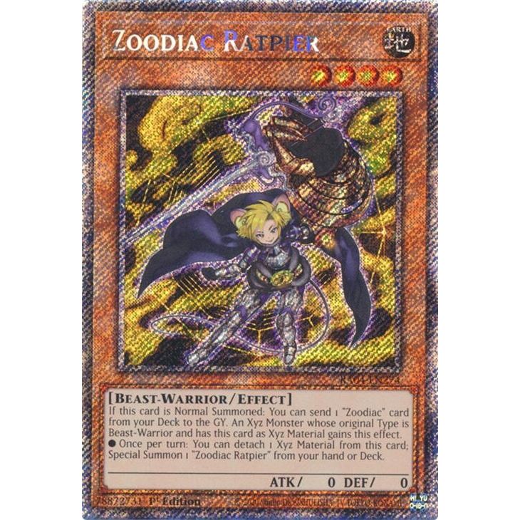 Image for Zoodiac Ratpier (Platinum Secret Rare) (RA04-EN274) - YuGiOh