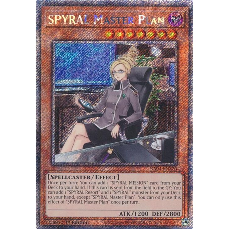 Image for SPYRAL Master Plan (Platinum Secret Rare) (RA04-EN276) - YuGiOh