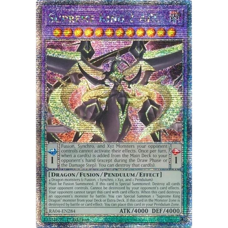 Image for Supreme King Z-ARC (Quarter Century Secret Rare) (RA04-EN284) - YuGiOh