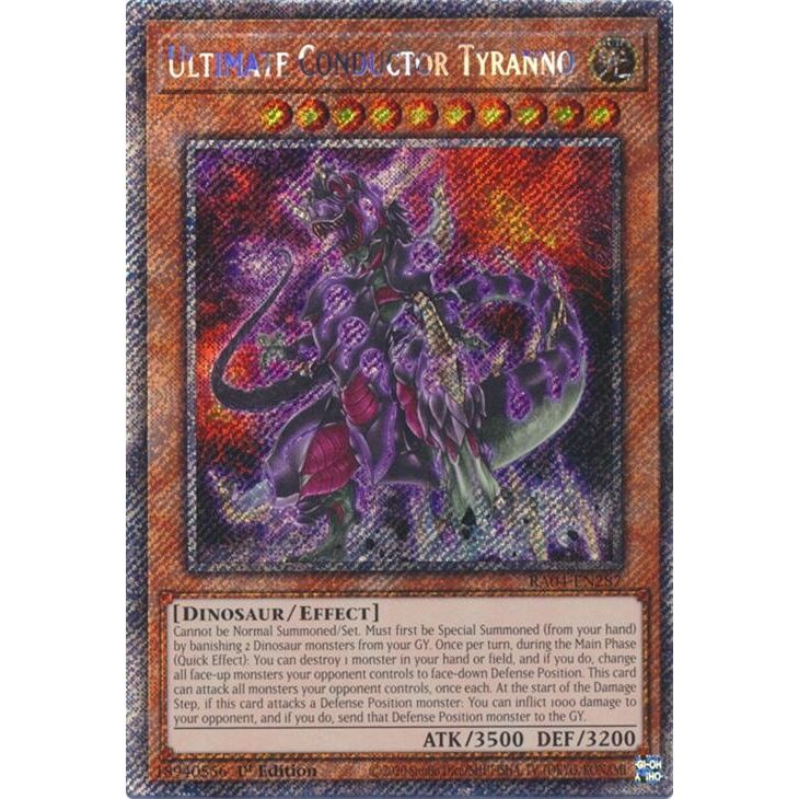 Image for Ultimate Conductor Tyranno (Platinum Secret Rare) (RA04-EN287) - YuGiOh