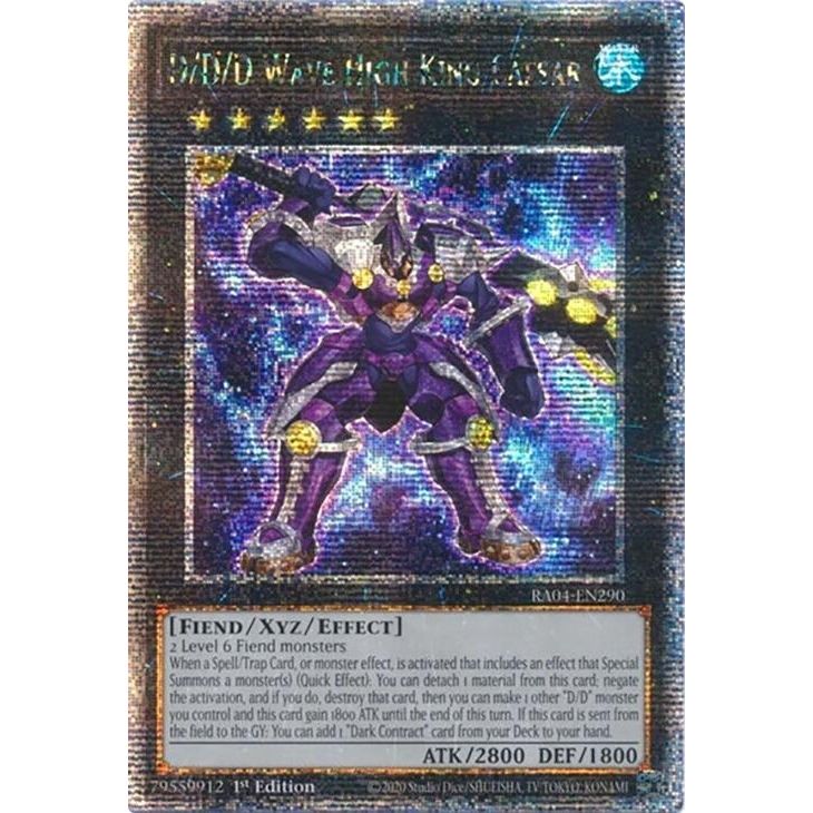 Image for D/D/D Wave High King Caesar (Quarter Century Secret Rare) (RA04-EN290) - YuGiOh
