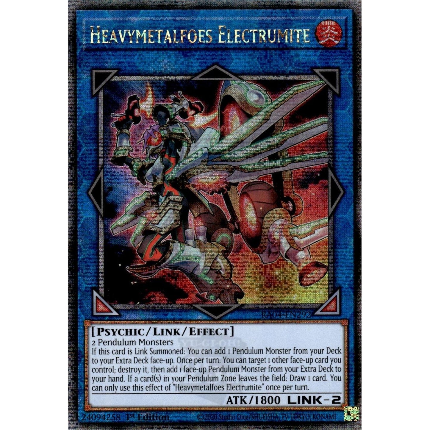 Image for Heavymetalfoes Electrumite (Quarter Century Secret Rare) (RA04-EN292) - YuGiOh
