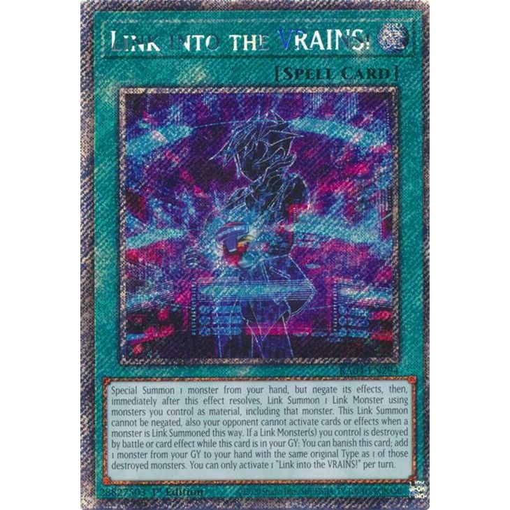 Image for Link into the VRAINS! (Platinum Secret Rare) (RA04-EN294) - YuGiOh