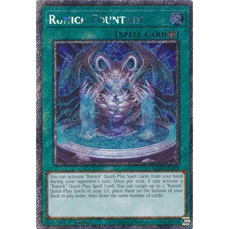 Image for Runick Fountain (Platinum Secret Rare) (RA04-EN296) - YuGiOh