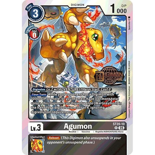 Image for Agumon (ST20-10 R) (ST-20_PR) - Digimon Card Game