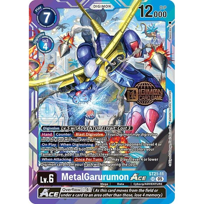 Image for MetalGarurumon ACE (ST21-11 SR) (ST-21_PR) - Digimon Card Game