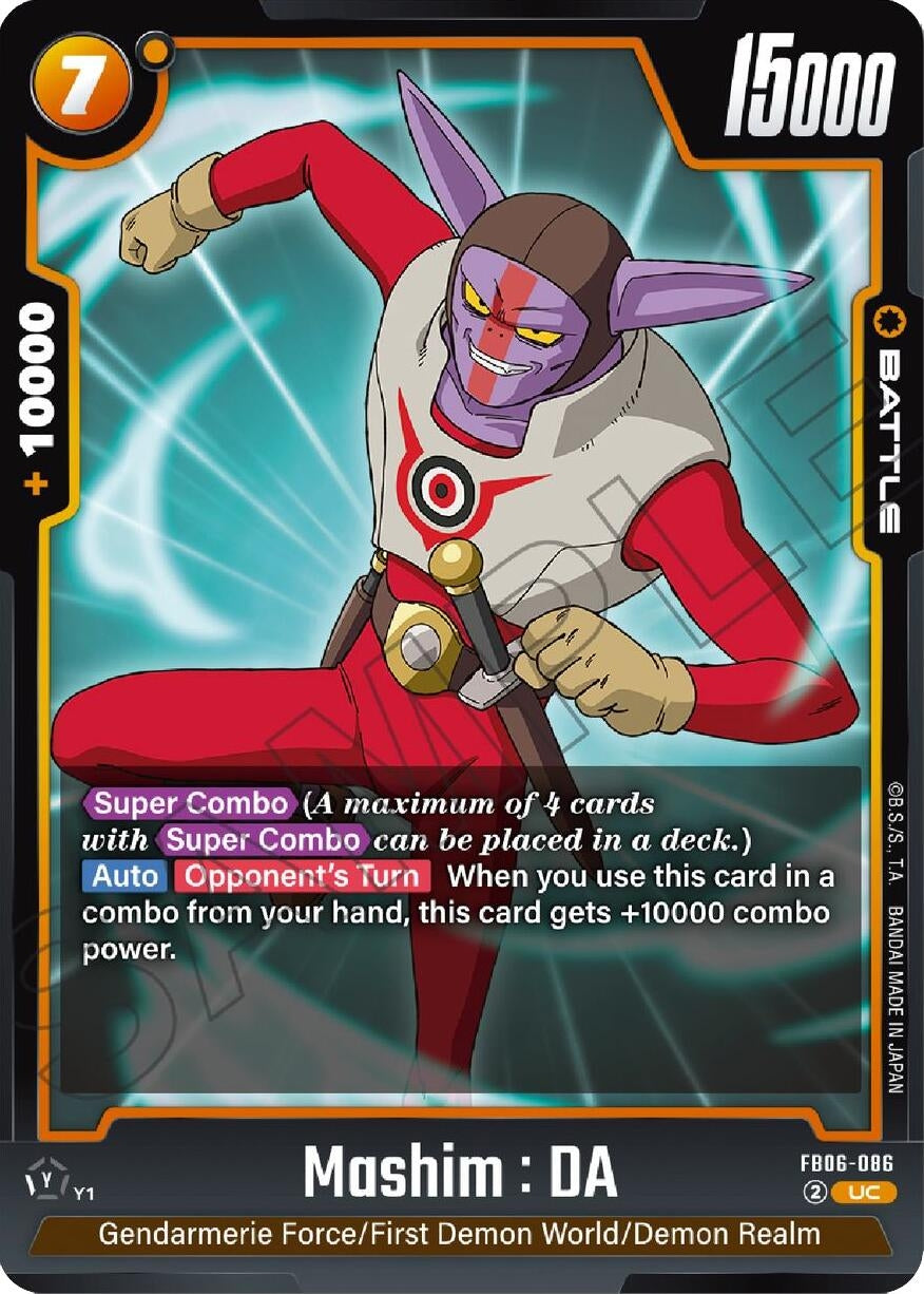 Image for Mashim : DA (FB06-086) (FB06) - Dragon Ball Super: Fusion World
