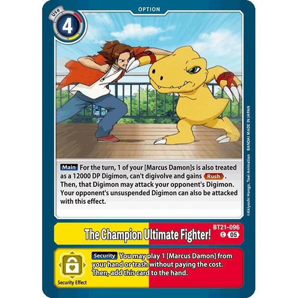 Image for The Champion Ultimate Fighter! (BT21-096 C) (BT21) - Digimon Card Game