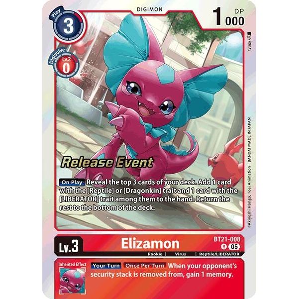 Image for Elizamon (BT21-008 R) (BT21_PR) - Digimon Card Game