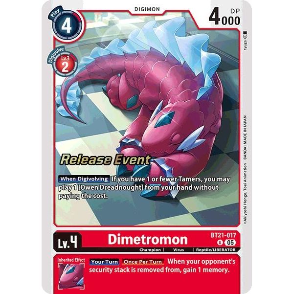 Image for Dimetromon (BT21-017 U) (BT21_PR) - Digimon Card Game