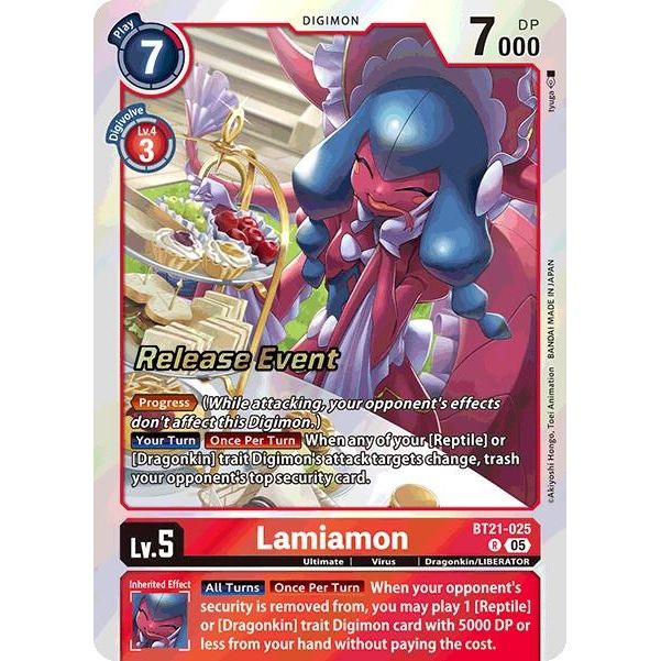 Image for Lamiamon (BT21-025 R) (BT21_PR) - Digimon Card Game