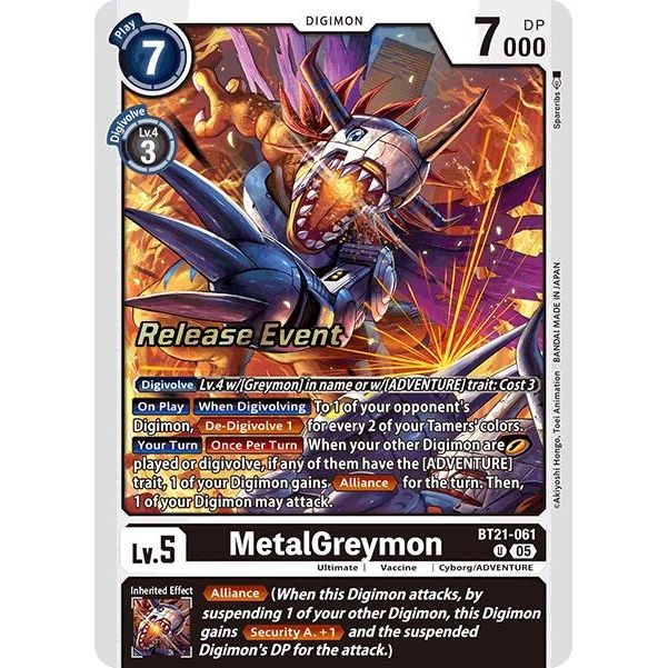 Image for MetalGreymon (BT21-061 U) (BT21_PR) - Digimon Card Game