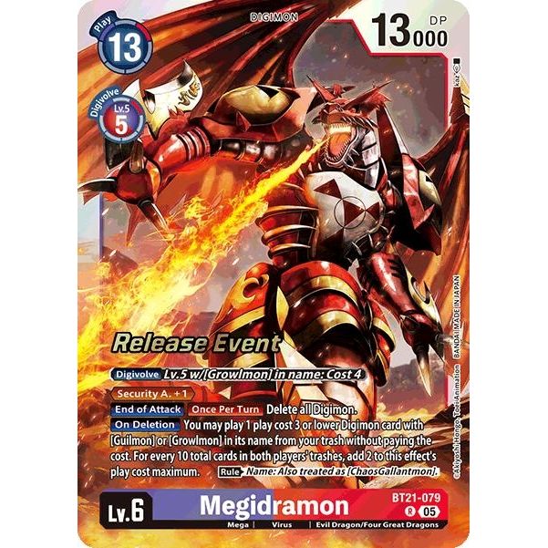 Image for Megidramon (BT21-079 R) (BT21_PR) - Digimon Card Game